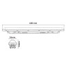 Pantalla estanca LED Races 20W 600 mm CCT Enlazable  CCT