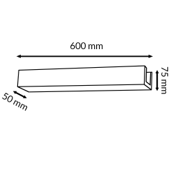 Barra Lineal Tuv 18W (Ugr 19) 600 mm CCT  CCT