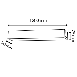Barra Lineal Tuv 36W (Ugr 19) 1200 mm CCT  CCT