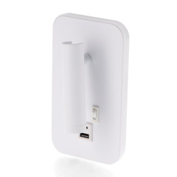 Aplique de pared Led orientable White Bruve 10W  4000K
