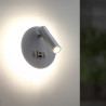 Aplique de pared Led orientable White Round 10W  4000K