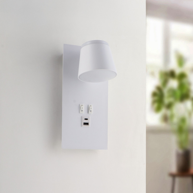 Aplique de pared Led orientable White Down 17W  4000K