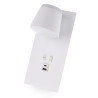 Aplique de pared Led orientable White Down 17W  4000K