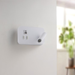 Aplique de pared Led orientable White Square 10W  4000K