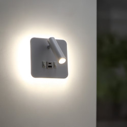 Aplique de pared Led orientable White Tube 10W  4000K