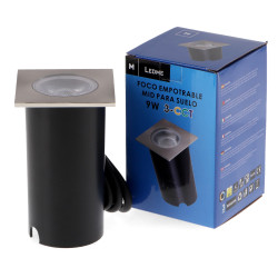 Foco Empotrable Fit 9W Para Suelo 12-24Vdc Ip67 CCT  CCT