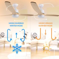 Ventilador de techo LED White Sara  CCT