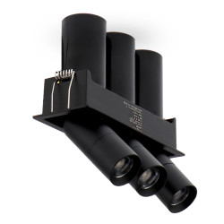 Foco LED orientable Mini Black Tube Square 15W CCT  CCT