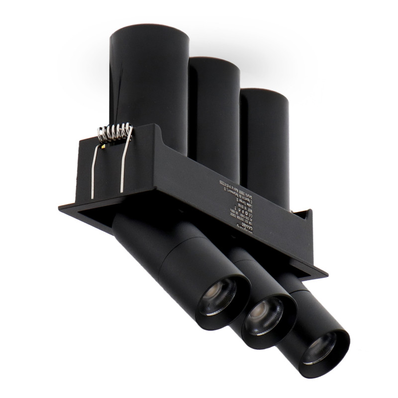 Foco LED orientable Mini Black Tube Square 15W CCT  CCT
