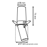 Foco LED orientable Mini Black Tube Round 5W CCT  CCT