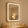 Espejo para Baño LED 15W Wood Square CCT  CCT