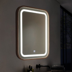 Espejo para Baño LED 15W Wood Square CCT  CCT