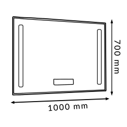 Espejo para Baño LED 12W Tolox Antivaho CCT  CCT