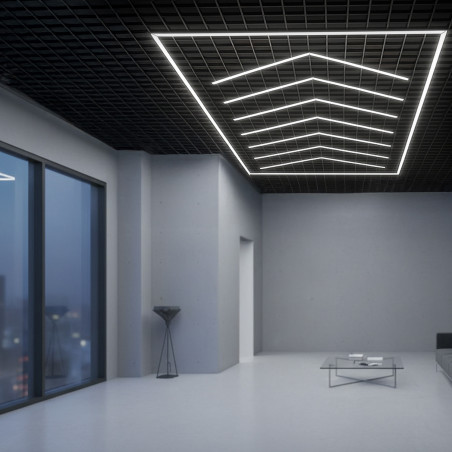 Regleta LED Hexagonal Angulo 384W  6000K