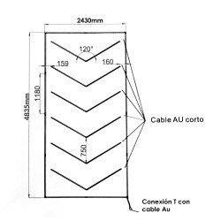 Regleta LED Hexagonal Angulo 384W  6000K