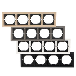 Marco PC para 4 Módulo CC-CL  Blanco