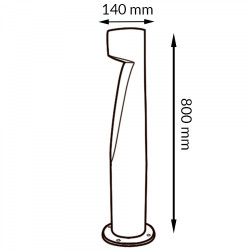 Baliza Led Andru Rust Brown CCT  CCT