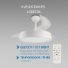 Ventilador de techo LED White Loki Ø106 cm - DSC  CCT