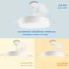Ventilador de techo LED White Loki Ø106 cm - DSC  CCT