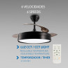 Ventilador de techo LED Black Loki Ø106 cm - DSC  CCT