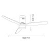 Ventilador de techo LED White Energy  CCT