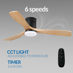 Ventilador de techo LED Black Energy  CCT