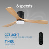 Ventilador de techo LED Black Energy  CCT