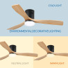 Ventilador de techo LED Black Energy  CCT
