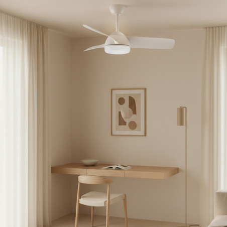 Ventilador de techo LED White Face - DSC  CCT