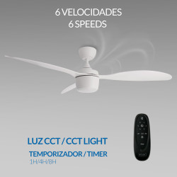 Ventilador de techo LED White Lin - DSC  CCT