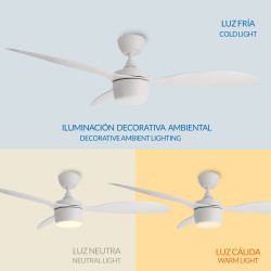Ventilador de techo LED White Lin - DSC  CCT