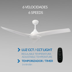 Ventilador de techo LED Ivara DSC  CCT