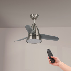 Ventilador de techo LED Niquel Silence - DSC  CCT