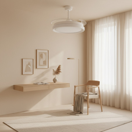 Ventilador de techo LED White Yeray Ø107 cm - DSC  CCT