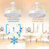 Ventilador de techo LED White Yeray Ø107 cm - DSC  CCT