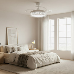 Ventilador de techo LED White Aqua Ø107 cm  CCT