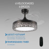 Ventilador de techo LED Black Aqua Ø107 cm  CCT