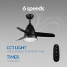 Ventilador de techo LED Black Silence - DSC  CCT