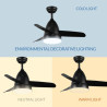 Ventilador de techo LED Black Silence - DSC  CCT