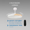 Ventilador de techo LED Coal Nature Ø108 cm  CCT