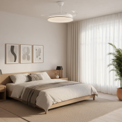 Ventilador de techo LED White Decor Ø106 cm  CCT