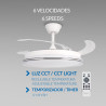 Ventilador de techo LED White Decor Ø106 cm  CCT