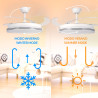 Ventilador de techo LED White Decor Ø106 cm  CCT