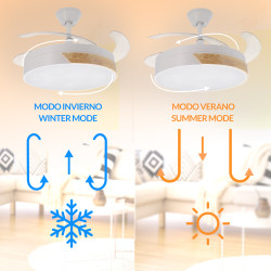 Ventilador de techo LED Messe Nature Ø107 cm  CCT