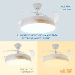 Ventilador de techo LED Messe Nature Ø107 cm  CCT