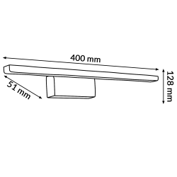 Aplique de pared Led Plex 8W  4000K