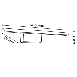 Aplique de pared Led Mirror 9W  4000K