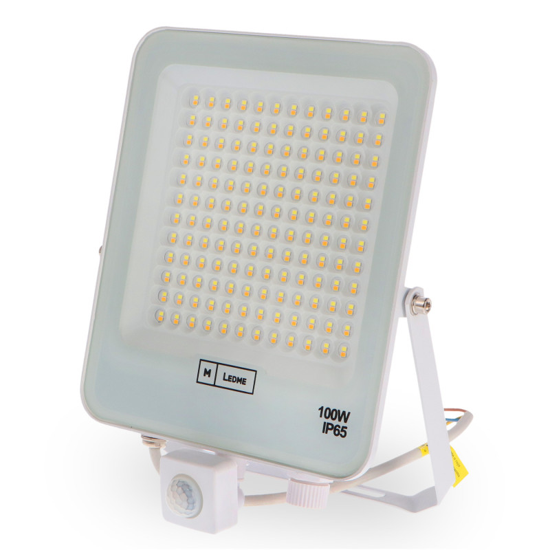 Foco Proyector Led Napoli Plus White 100W con Sensor de movimiento  CCT