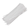 Bolsa 100 pcs bridas blancas 100% nylon  2.5X100 mm