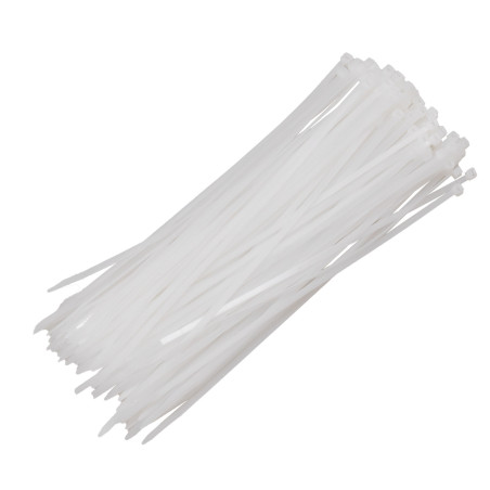 Bolsa 100 pcs bridas blancas 100% nylon  3.5X200 mm